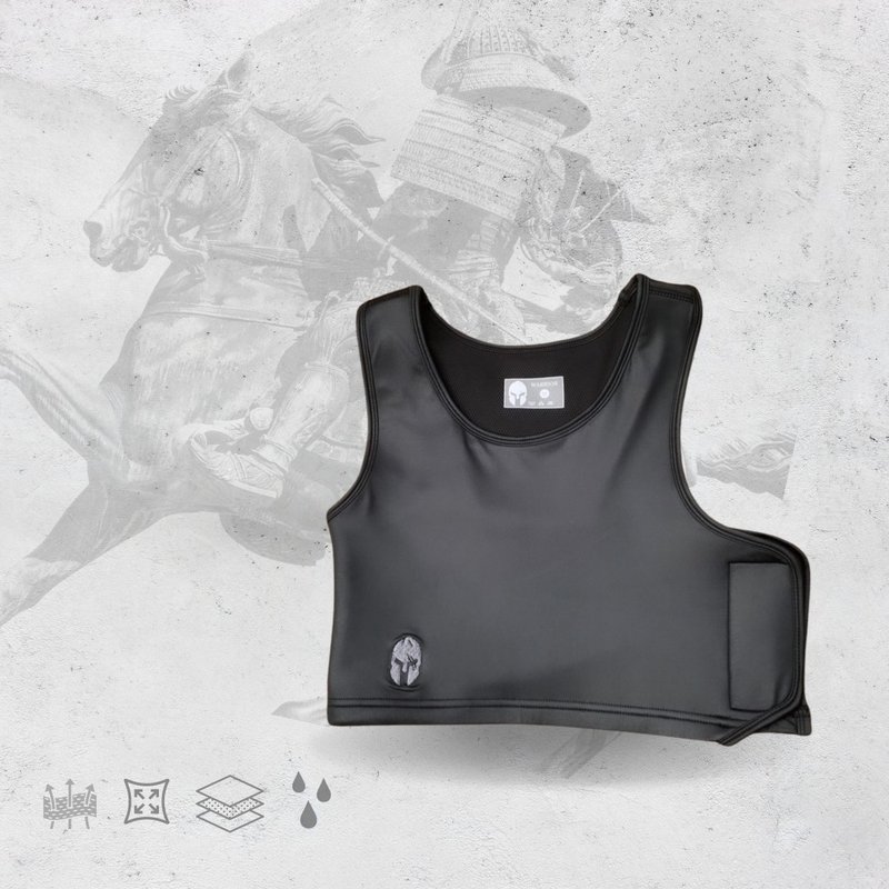雅致系列束胸-皮革風耀黑 - 女內衣褲 - 其他材質 黑色