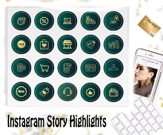 Instagram Business highlights cover, Shop Instagram Covers, E-commerce  icons - Shop AlsuCreative Other - Pinkoi