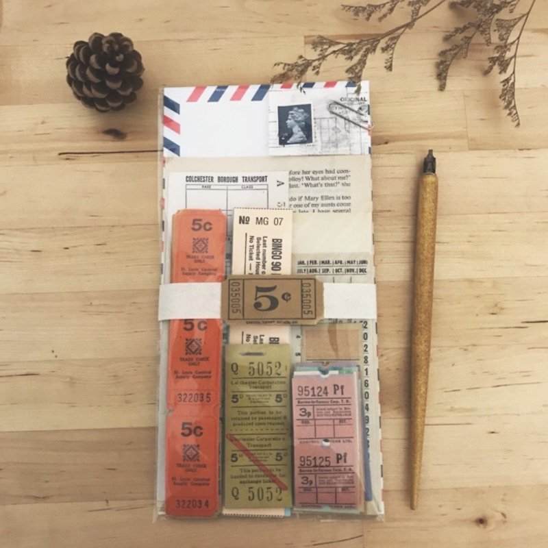 Limited ticket roll collage material package - Other - Paper 