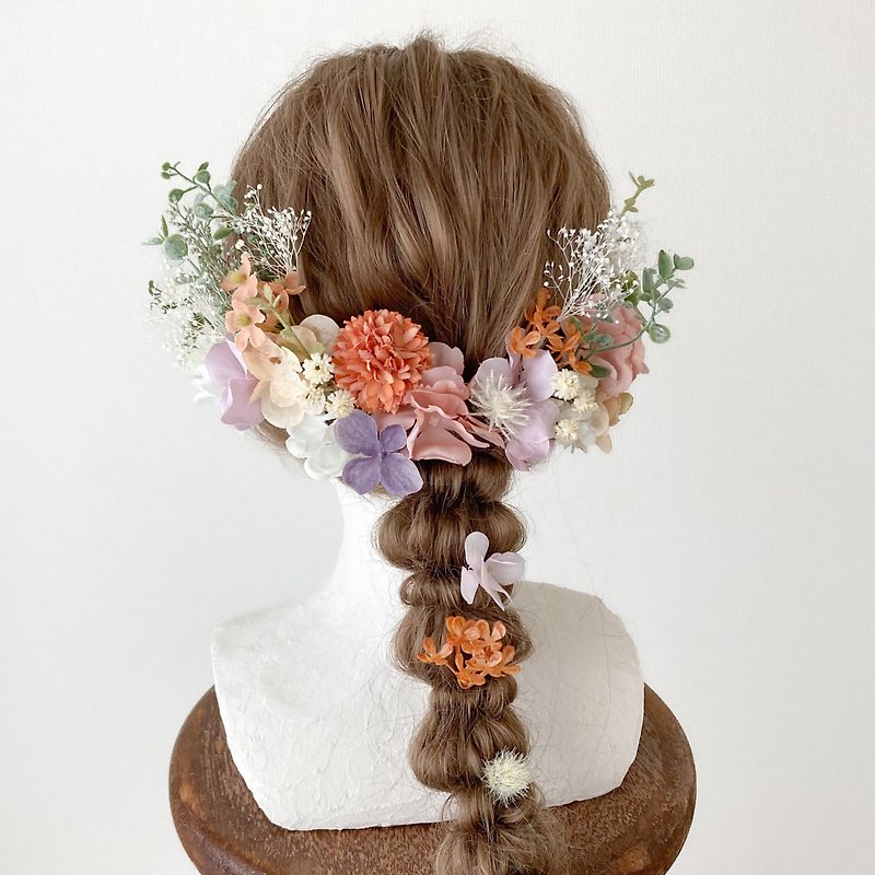 flower lover hair ornament that never withers - Hair Accessories - Other Materials Multicolor