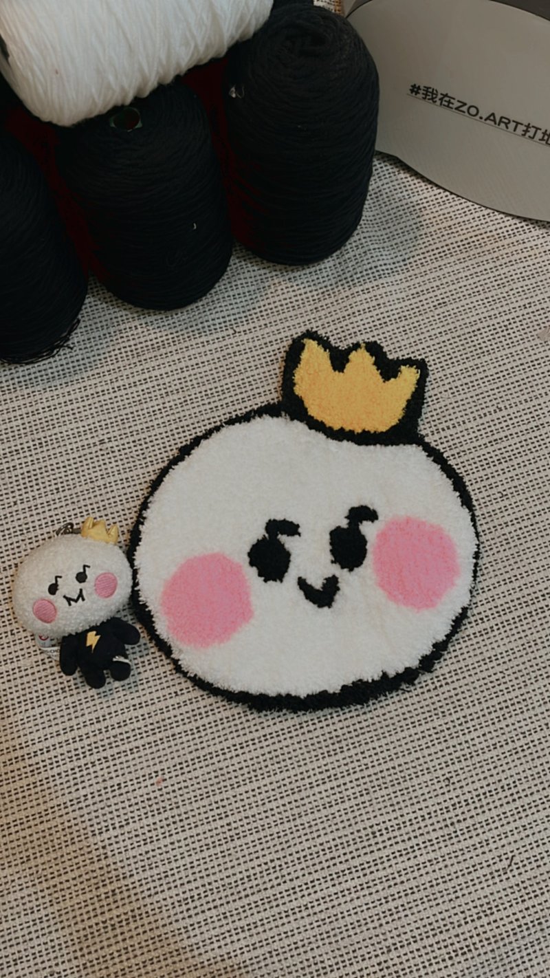 台南 mini版客製化手作地毯體驗課程30*30cm - 編織/羊毛氈/縫紉 - 棉．麻 