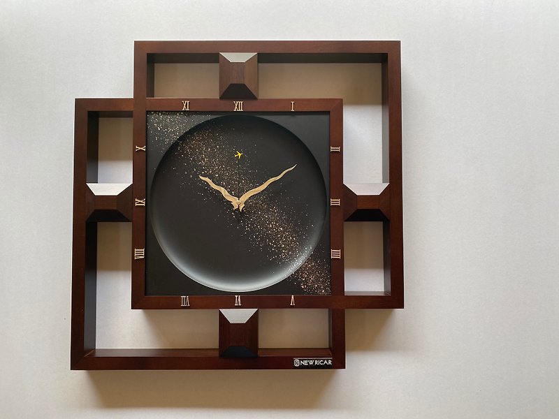 No.T062 Starry Sky Style Clock - นาฬิกา - ไม้ 