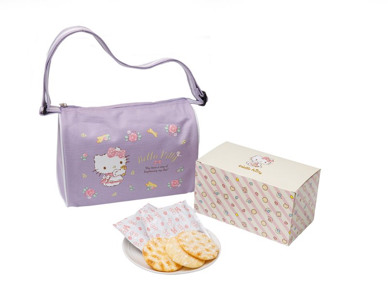 【Hello Kitty 】雪米餅-花舞禮盒(紫) - 蛋糕/甜點 - 其他材質 紫色