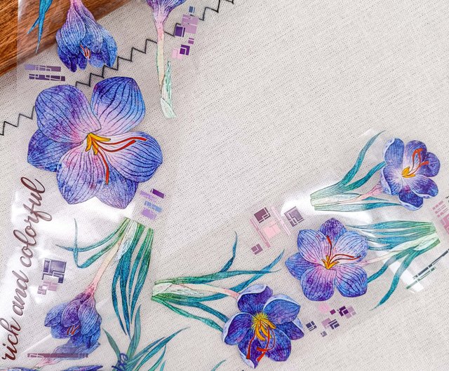 海外 PETテープ マスキングテープ フラワー、装飾 楽天市場】マスキングテープ 透明 花 コラージュシール 海外