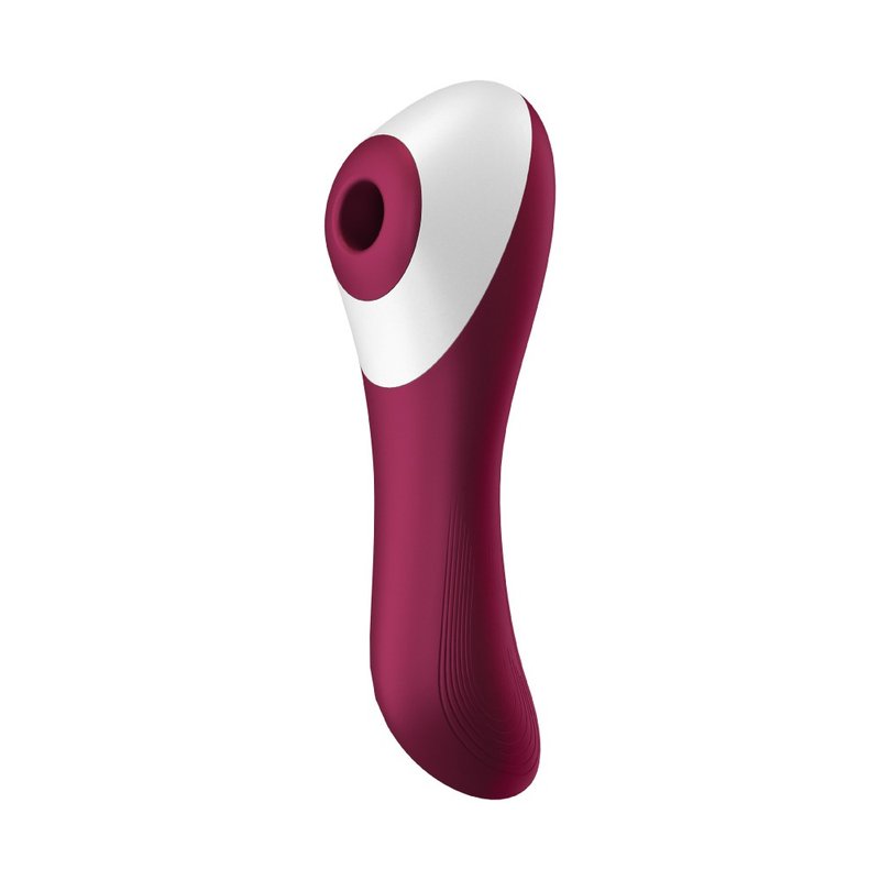 German Satisfyer Dual Crush Clitoral Sucking + Vibrating Massager - Adult Products - Silicone 