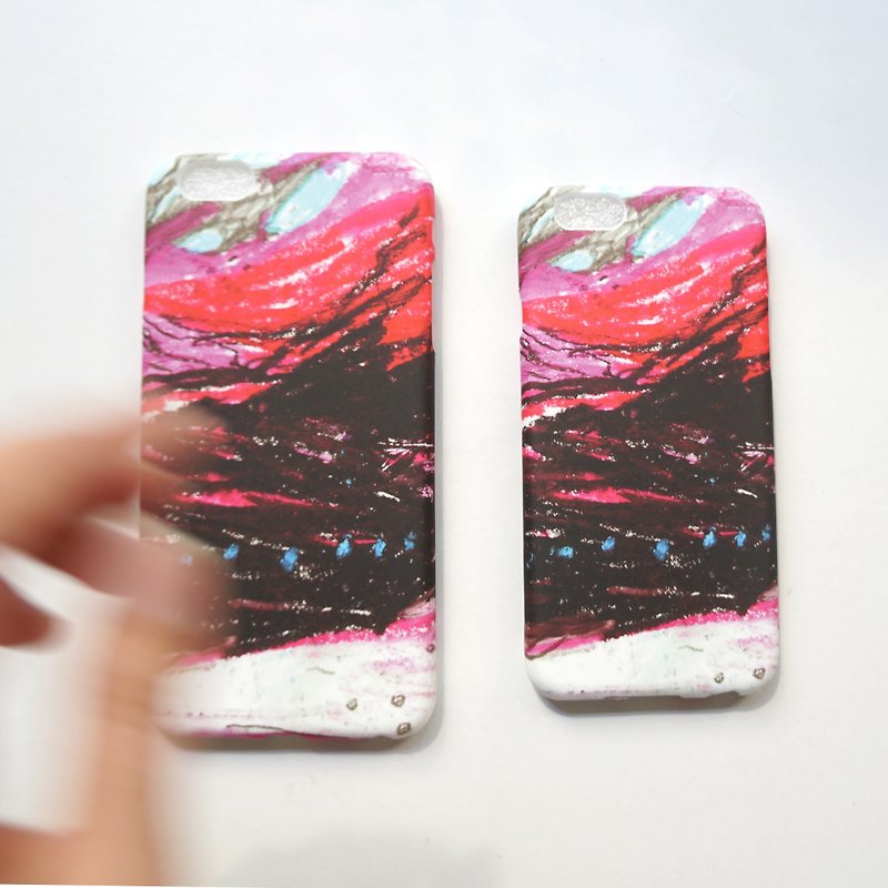 Deep sea light red full-color printing soft shell iphone full range of various models customized - Phone Cases - Silicone Red