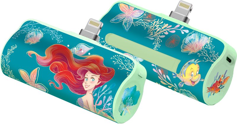 i-Smart-5000mAh Portable Power Bank-The Little Mermaid - Chargers & Cables - Plastic Blue