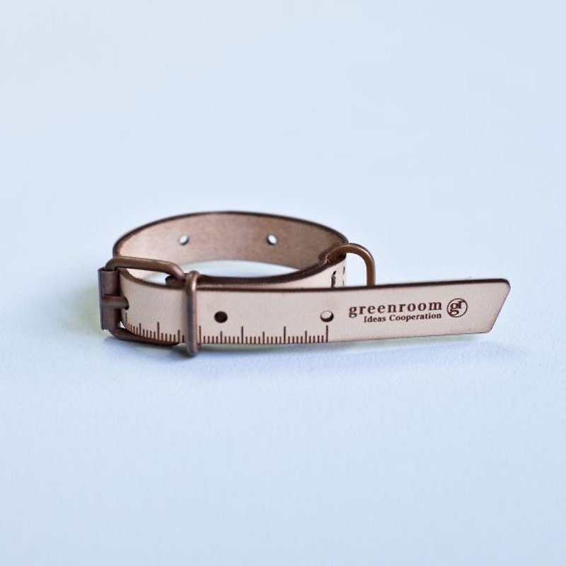 RULER BRACELET tape bracelet - Bracelets - Genuine Leather Transparent