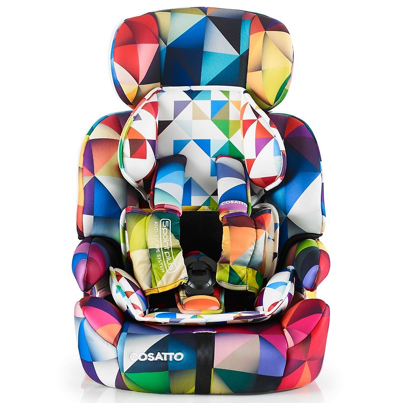 Cosatto Zoomi Highback Booster Car Seat with Harness – Spectroluxe - Kids' Furniture - Other Materials Multicolor