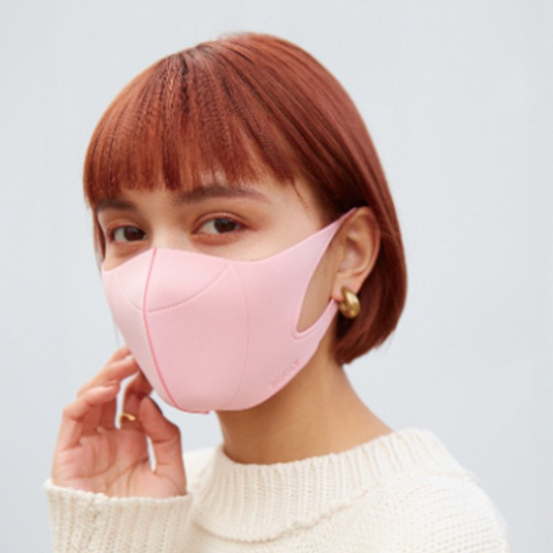 【SPICE】Japan-JIGGLY Skin Friendly Mask (S)-Pink - Face Masks - Other Materials Pink