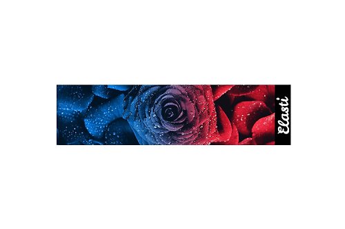 ELASTI台灣機能運動服飾 【ELASTI】時尚運動毛巾-神祕玫瑰