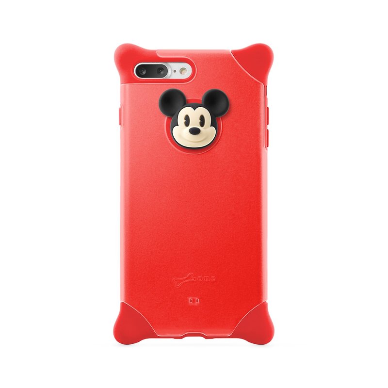 Bone / iPhone 8 Plus / 7 Plus Bubble Sleeve Phone Case - Mickey - Phone Cases - Silicone Red