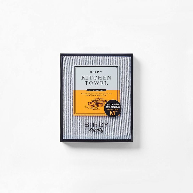 日本BIRDY 日製食器專用極吸水無痕擦拭巾-M-岩灰 - 其他 - 聚酯纖維 灰色