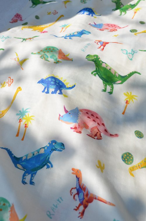 Dinosaur Indie Print Organic Cotton Wrap - Shop HII THERE Nursing ...