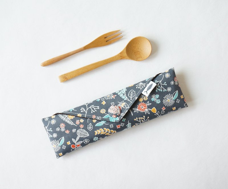 /Caper//tableware bag/brush bag/stationery pencil case - Other - Cotton & Hemp Gray