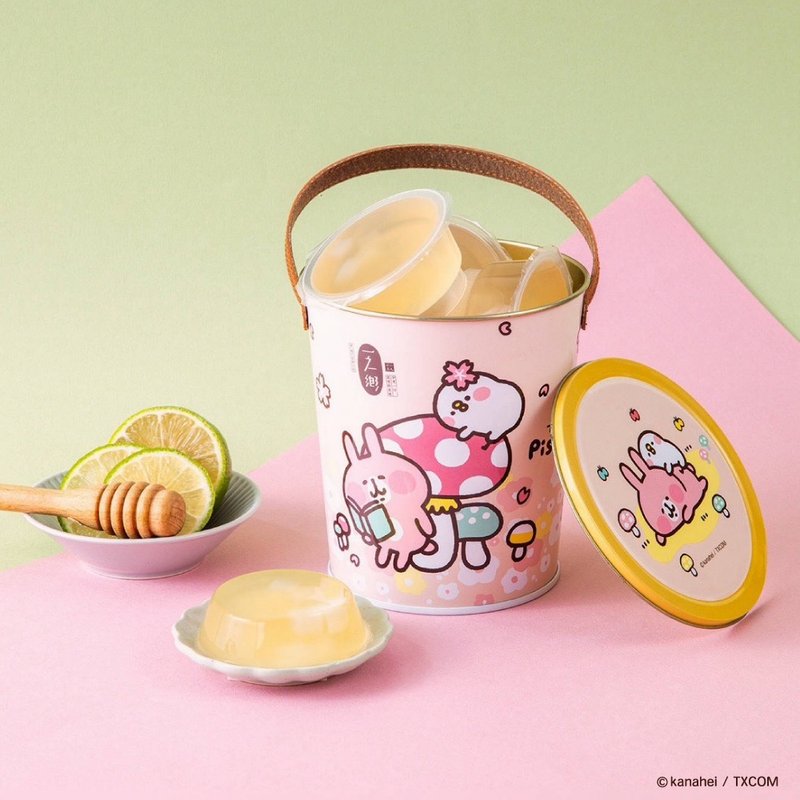 [Ichi no Sato] Kanahei's small animal cherry blossom viewing jelly bucket/birthday gift/Spring Festival gift box - Cake & Desserts - Other Materials Red