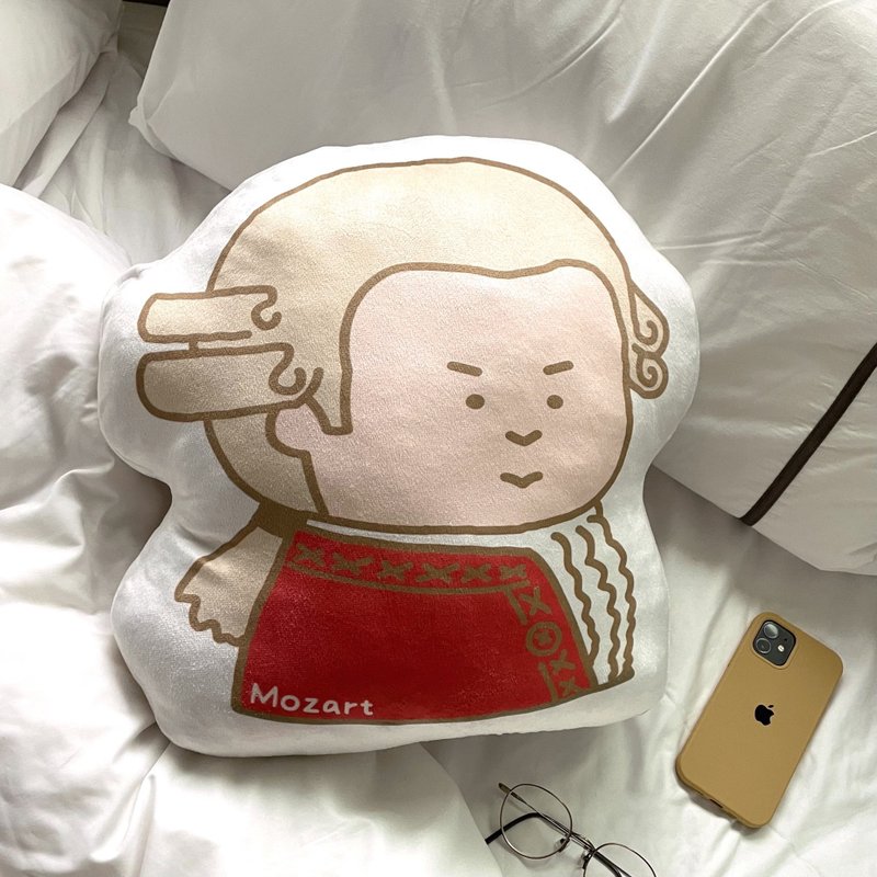 【 Mozart 】Pillow - หมอน - ผ้าฝ้าย/ผ้าลินิน ขาว