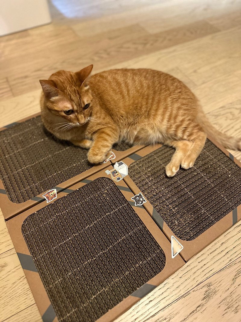 กระดาษ อุปกรณ์แมว - 2 large and 2 small tatami scratching boards (turn into a Japanese-style room where you can grab and lie down in seconds!!!!)
