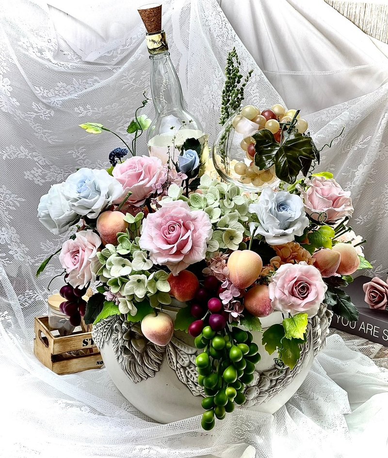 Flowers, fruits, wine, potted plants, home store decorations, gifts - ของวางตกแต่ง - ดินเหนียว 