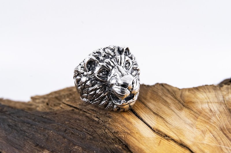 An old Silver- Series] small beasts Lion / Animal Silver Ring - General Rings - Silver 