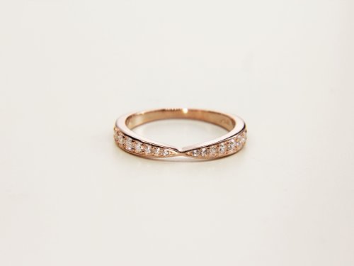 JTK Jewellery 優雅弧度簡約莫桑鑽戒指 | 莫桑石婚戒 | 情侶對戒 | 925純銀