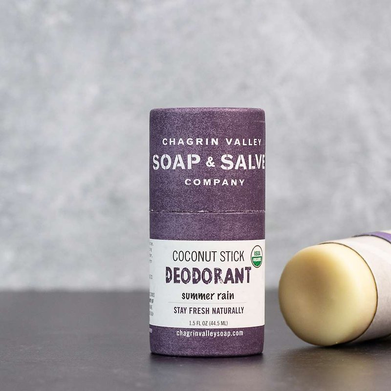 Deodorant: Coconut Stick Summer Rain - Perfumes & Balms - Fresh Ingredients Purple