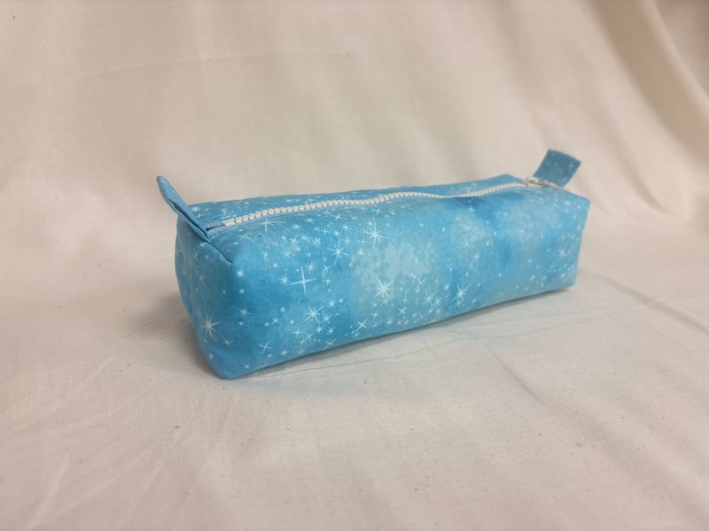 星空藍鉛筆盒 - 鉛筆盒/筆袋 - 棉．麻 藍色