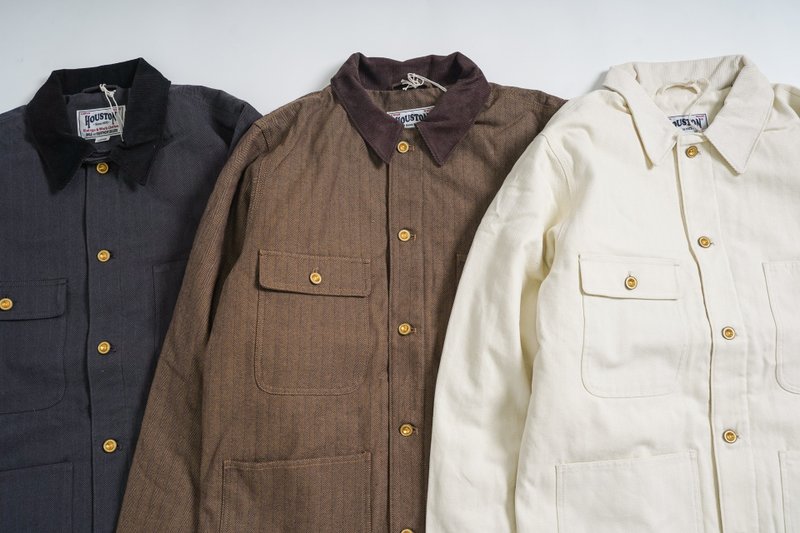 Still vintage HOUSTON JAPAN herringbone twill four-pocket work jacket vintage - Men's Coats & Jackets - Cotton & Hemp Multicolor