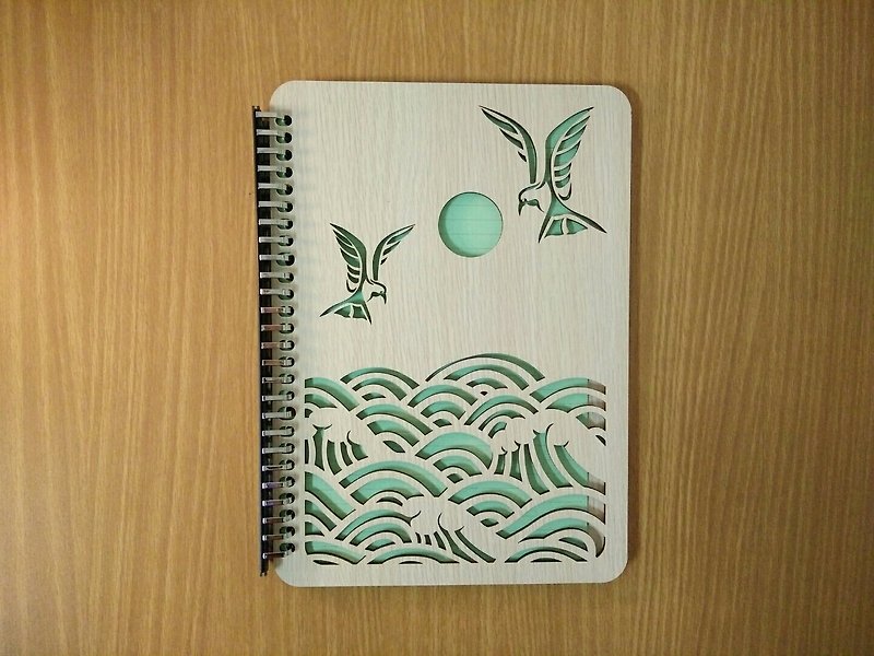[Teacher’s Day Gift] B5 two-leaf 26-hole notebook─Hai - Notebooks & Journals - Wood 