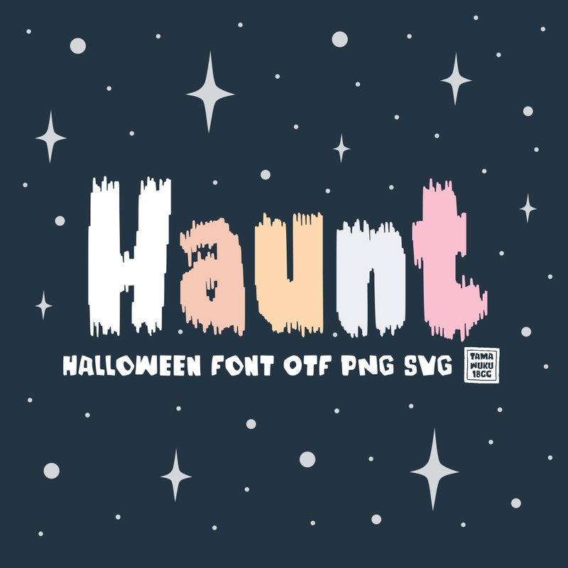 Haunt OTF PNG SVG - 字體設計 - 其他材質 