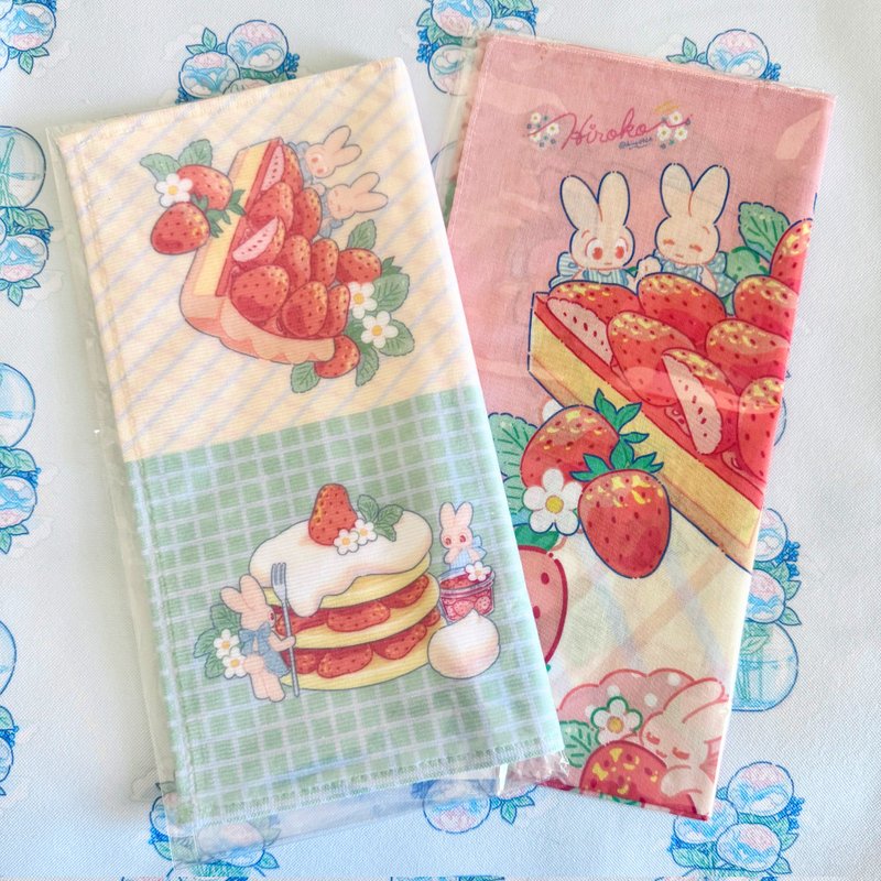 Handkerchief set of 2 - ผ้าเช็ดหน้า - ผ้าฝ้าย/ผ้าลินิน หลากหลายสี