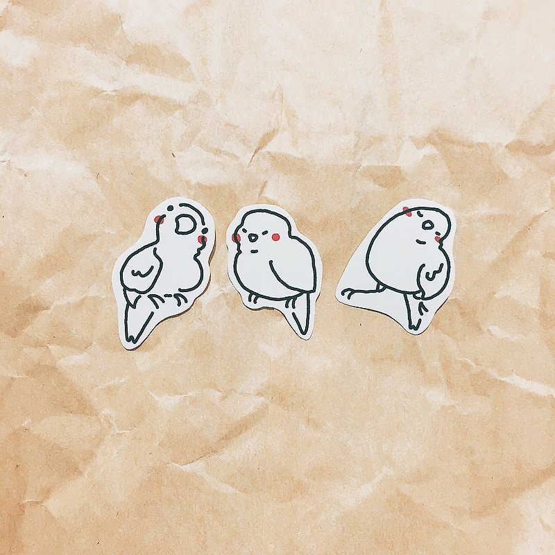 A group of small stickers sneaking you white - สติกเกอร์ - กระดาษ ขาว