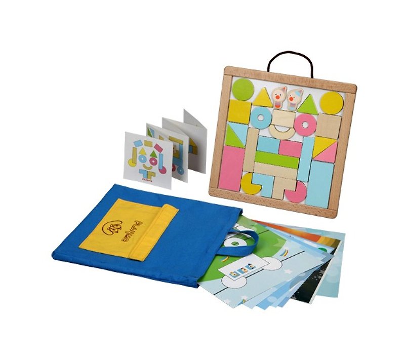 Baby Schoolbag Creative Magnetic Puzzle (12% off on Children’s Day) - Kids' Toys - Wood Pink