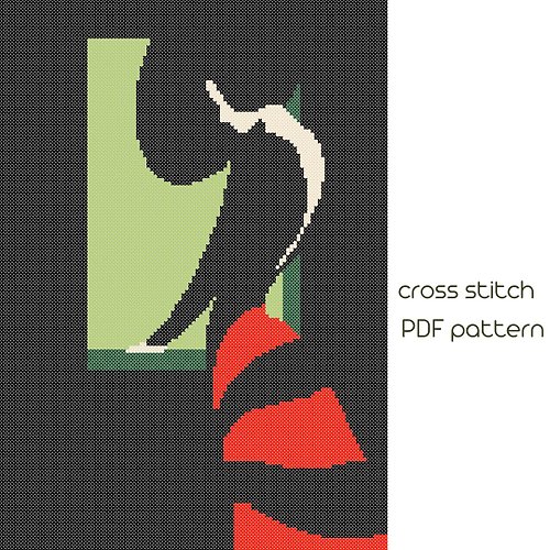 NaraXstitch patterns 十字繡圖案 Lady cross stitch, Modern embroidery, PDF Pattern, cross stitch chart /42/