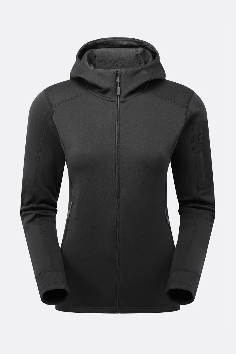 【RAB】Modulus Hoody 女款 黑 - 女運動上衣/背心 - 聚酯纖維 黑色