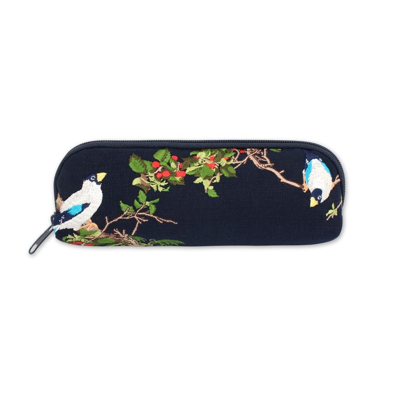 Pencil Case - Cherry Blossoms - กล่องดินสอ/ถุงดินสอ - ผ้าฝ้าย/ผ้าลินิน 