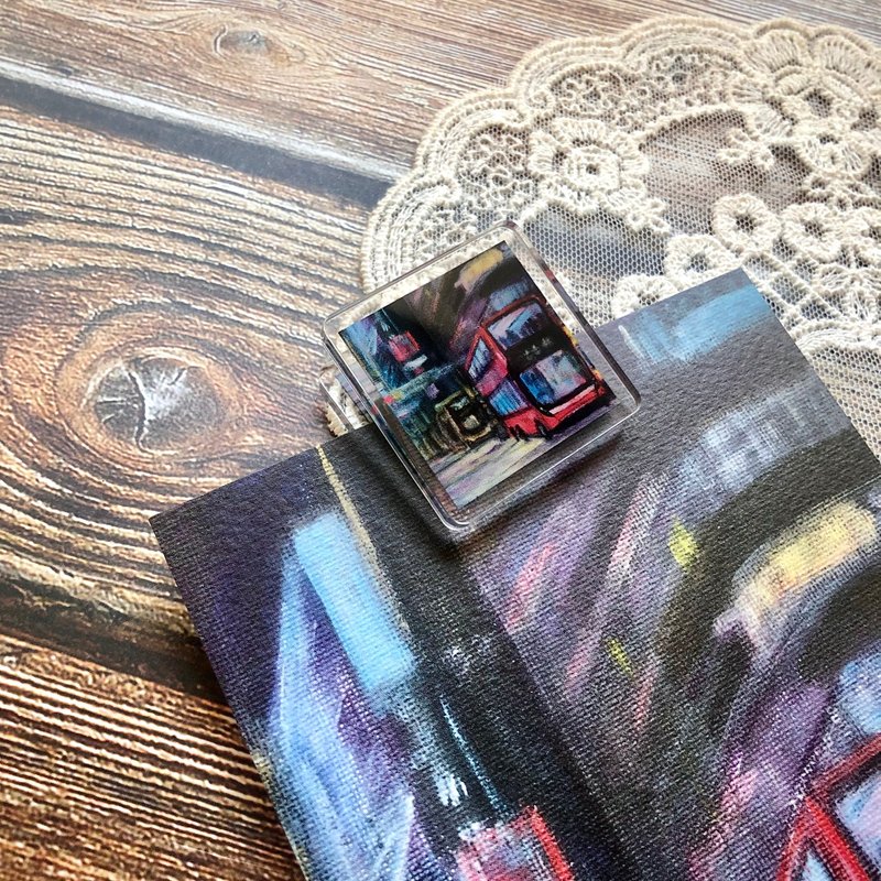 Hong Kong Scenery Universal Clip-Nathan Road - แฟ้ม - อะคริลิค หลากหลายสี