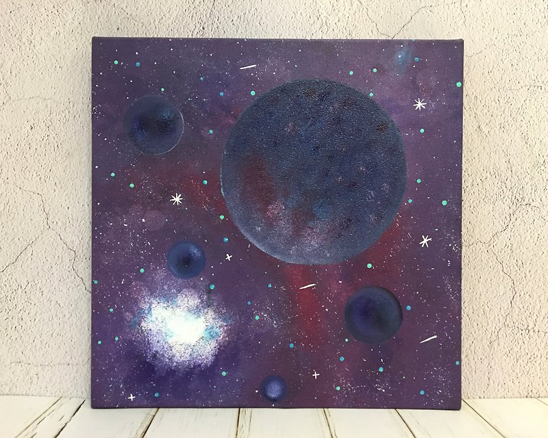 Universe#26 Acrylic Painting Healing Life 30x30 Home Decoration Art Work Hand-painted