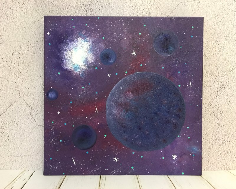 Universe#26 Acrylic Painting Healing Life 30x30 Home Decoration Art Work Hand-painted - Posters - Acrylic 