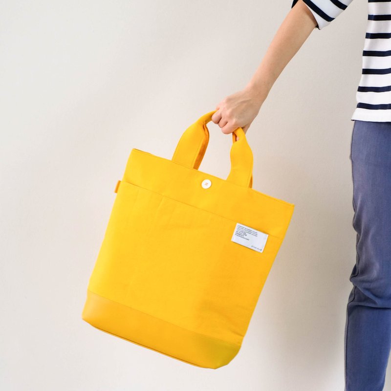SAN-JON TOTEBAG #Yellow - 後背包/背包/書包 - 人造皮革 黃色