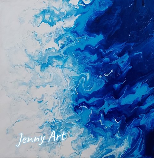 陳怡蓉Jenny Art 【海洋】系列 無框畫 抽象畫 畫作 掛畫 居家擺設 居家生活