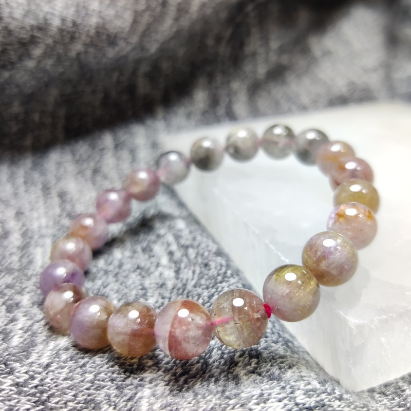 【訂製品】極光23 Auralite23 極光多寶 巴西 9mm  天然水晶 - 手鍊/手環 - 水晶 紫色