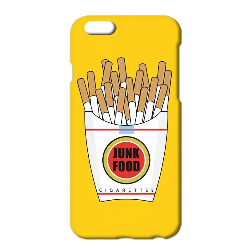 Free shipping [iPhone Cases] Junk Food yellow - Phone Cases - Plastic White