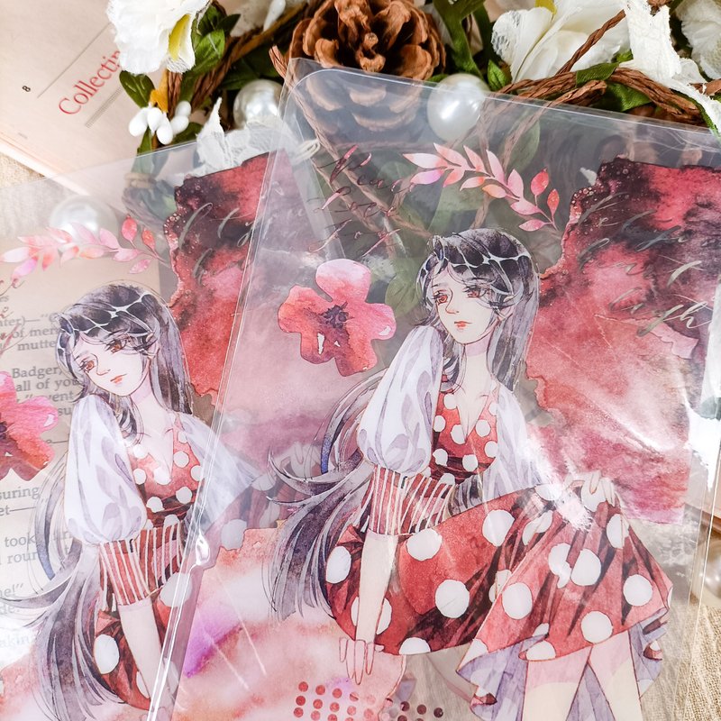 NO.1056 胭脂紅Carmine / 晶透書寫墊Transparent plastic pad - 其他 - 塑膠 多色