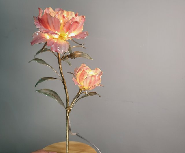 未使用 作家物 葆光彩磁牡丹文様花瓶　ピンク 牡丹 花瓶 フラワーベース 葆光白磁牡丹文花瓶 | リベラコレクション