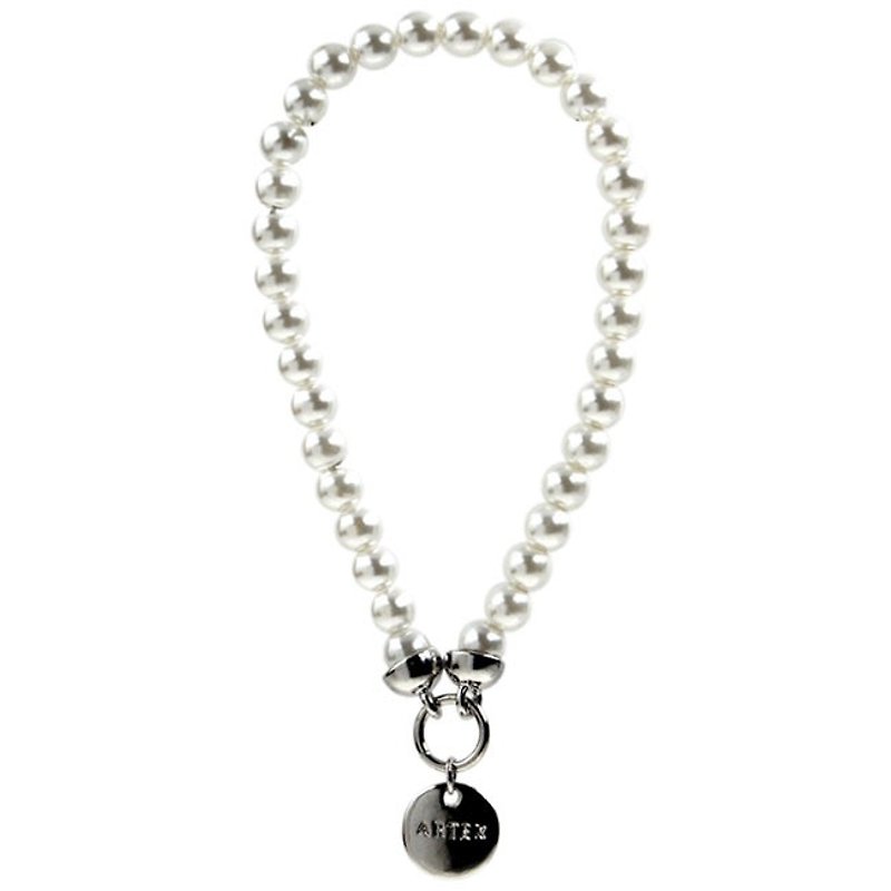 ARTEX accessory white pearl bracelet (elastic rope) - สร้อยข้อมือ - วัสดุอื่นๆ ขาว
