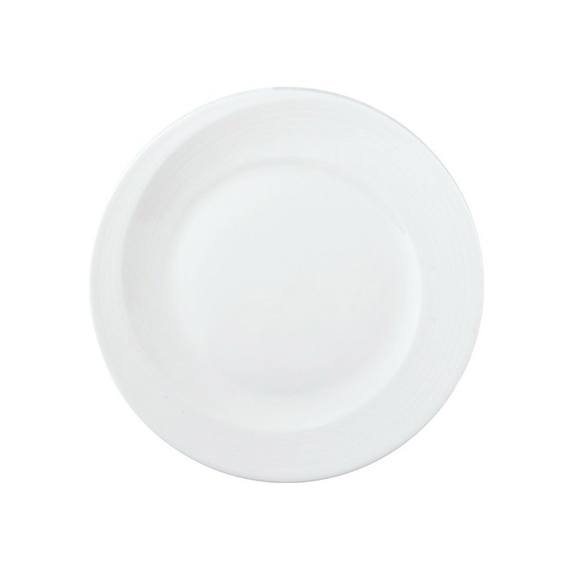 エスプリ ホワイト ビゴラス ピュア ホワイト ボーンチャイナ プレート (21cm) - 皿・プレート - 磁器 ホワイト