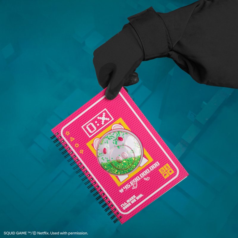 魷魚遊戲筆記本 - 金豬錢罌 - 筆記本/手帳 - 其他材質 粉紅色