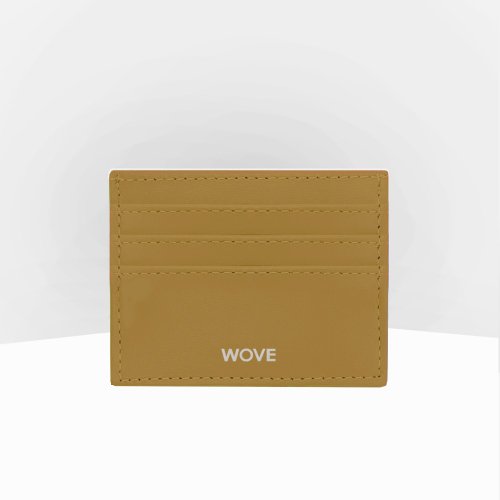 wove-official WOVE - Card Holder (Flat Texture) in Caramel