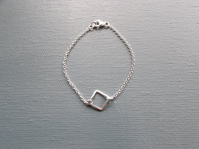 Elegant Diamond Bracelet - Classic Geometric Series - Bracelets - Other Metals Silver